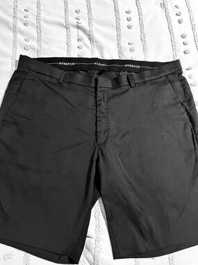 Alfani Stretch Men's Black Dress Shorts Waist 40 inches
